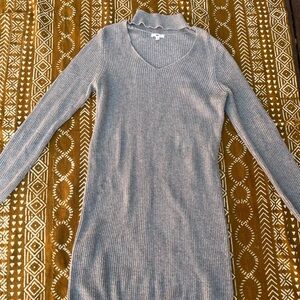 BP. Gray Ribbed Knit Sweater